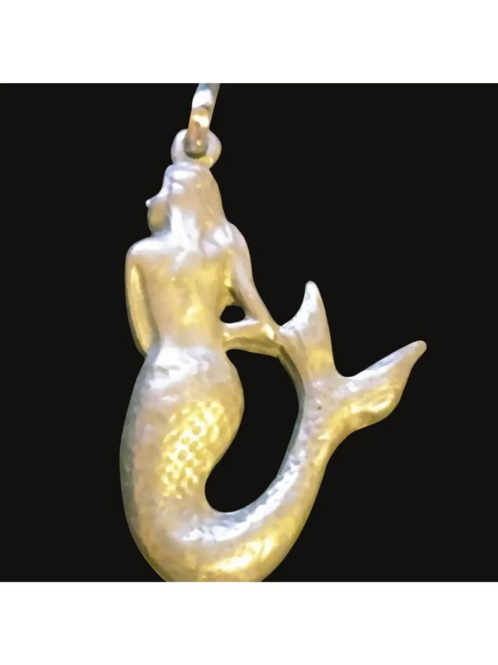 Mermaid  Pendant Charm Silver Metal - Picture 5 of 5